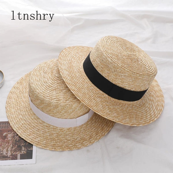 2019 Summer Women Wide Brim Straw Hat Fashion Chapeau Paille Lady Sun Hats Boater Wheat Panama Beach Hats Chapeu Feminino Caps