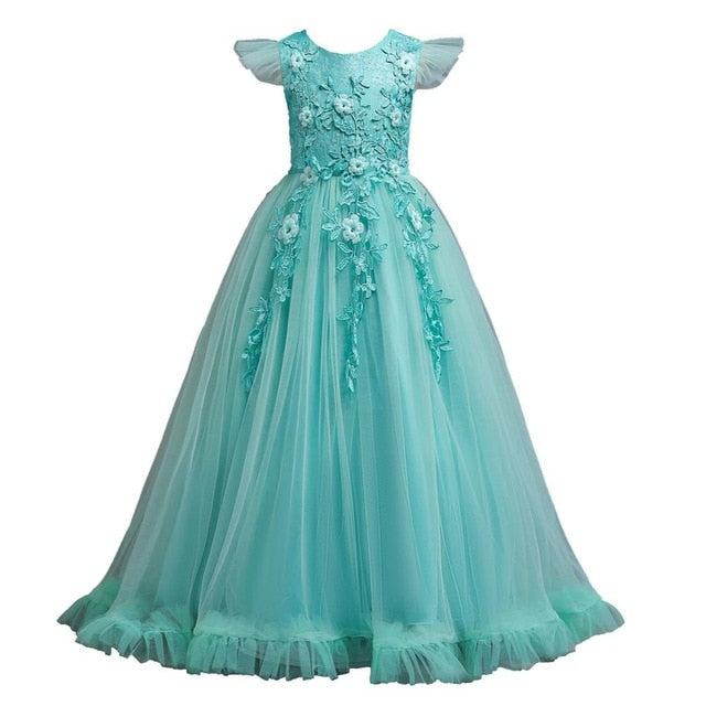 Looking for gown for girls with price Store Online with International  Courier? | Satin flower girl dress, Party wear frocks, Kids dress patterns